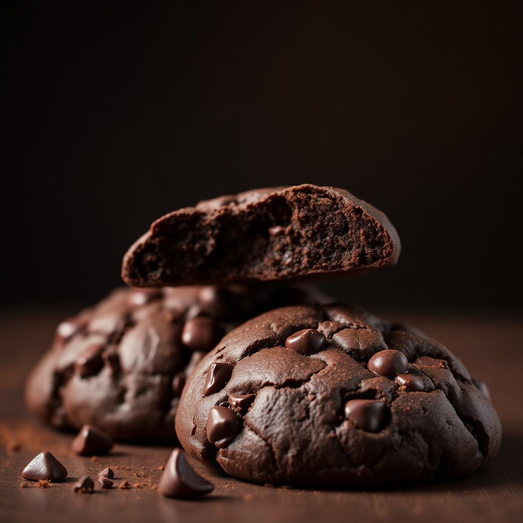 Double Chocolate Cookies — freshly baked eggless cookies