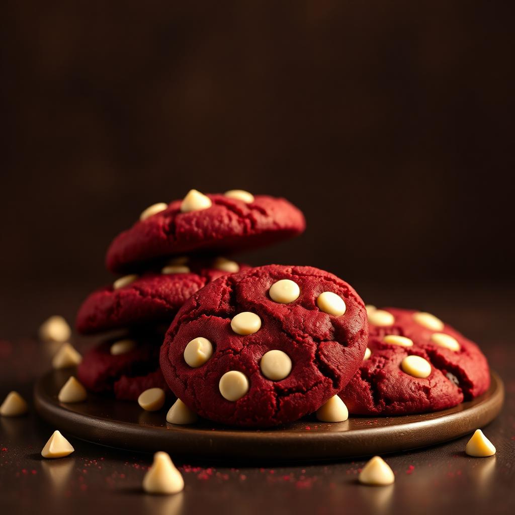 Red Velvet Cookies — freshly baked eggless cookies